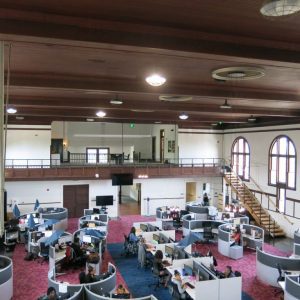 Point Comfort primary office area after renovation. Photo Credit: Ratio Architects